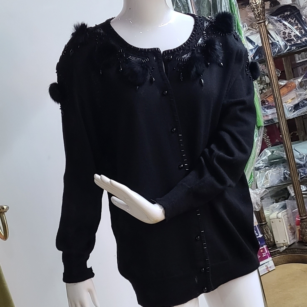Braemar Knit Beaded Cardigan